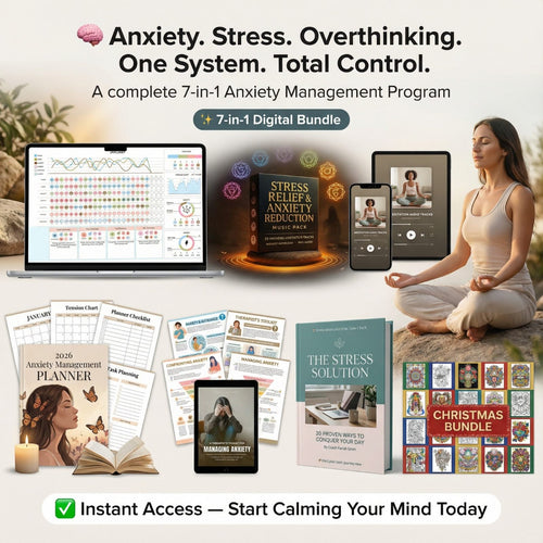 6 Essential Stress & Anxiety Relief Tools 🌿 – One Complete Calm System